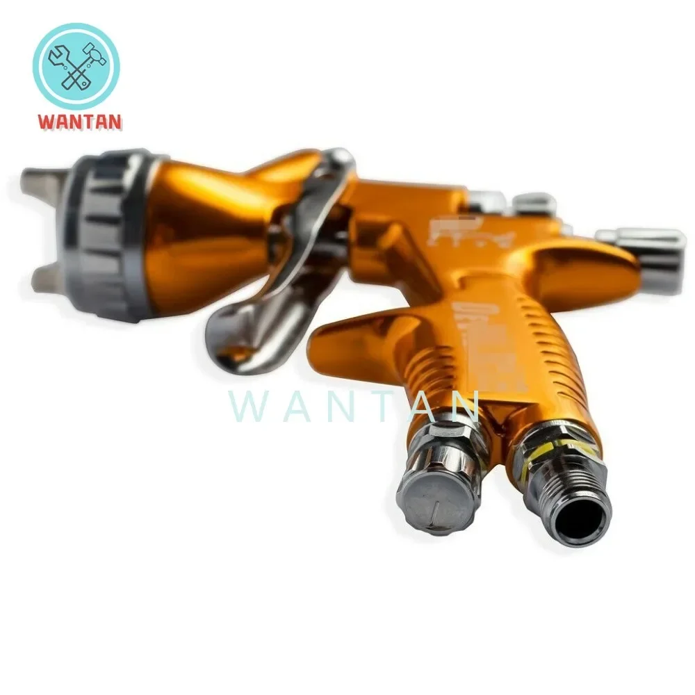 Car Spray Gun Golden Spray Gun LITE 1.3mm Nozzle 600ml Cup LVMP Car Pain Tool for Varnish and Primer High Quality