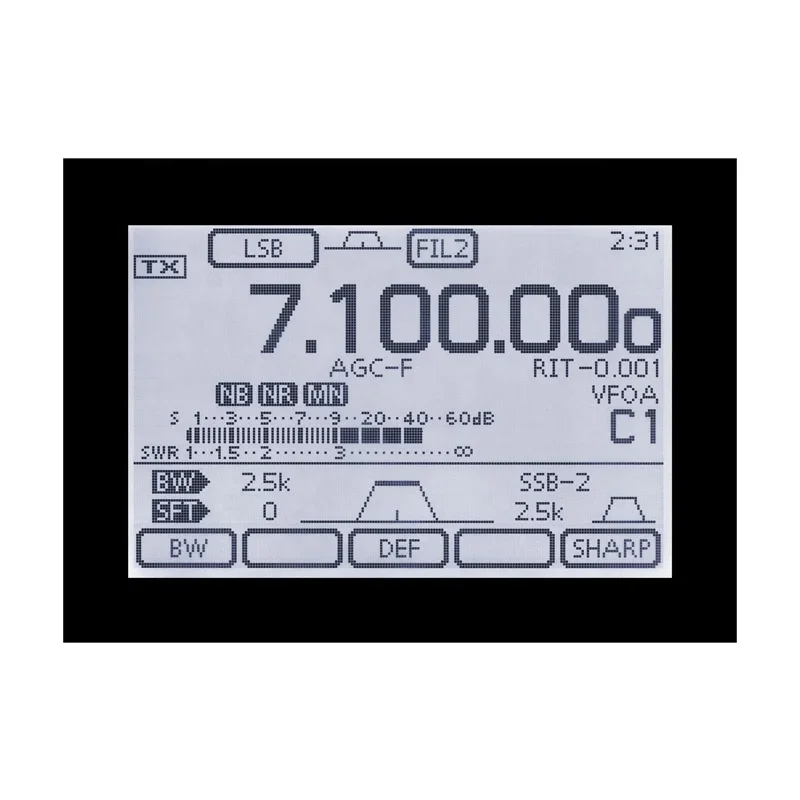 ICOM IC-7100 50W HF Ham Transceiver Vehicle Car Radio Walkie Talkie 20km 50km Communication Radio view 3