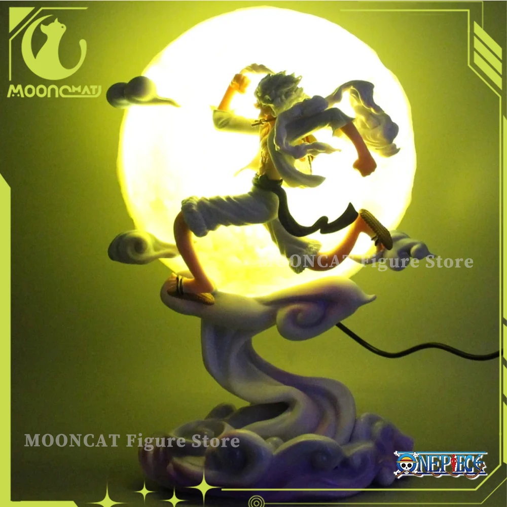 

One Piece Anime Figure Monkey D. Luffy Nika Figurine Moon Fairy 29cm PVC Luminous Statue Doll Collection Toys Kids Birthday Gift