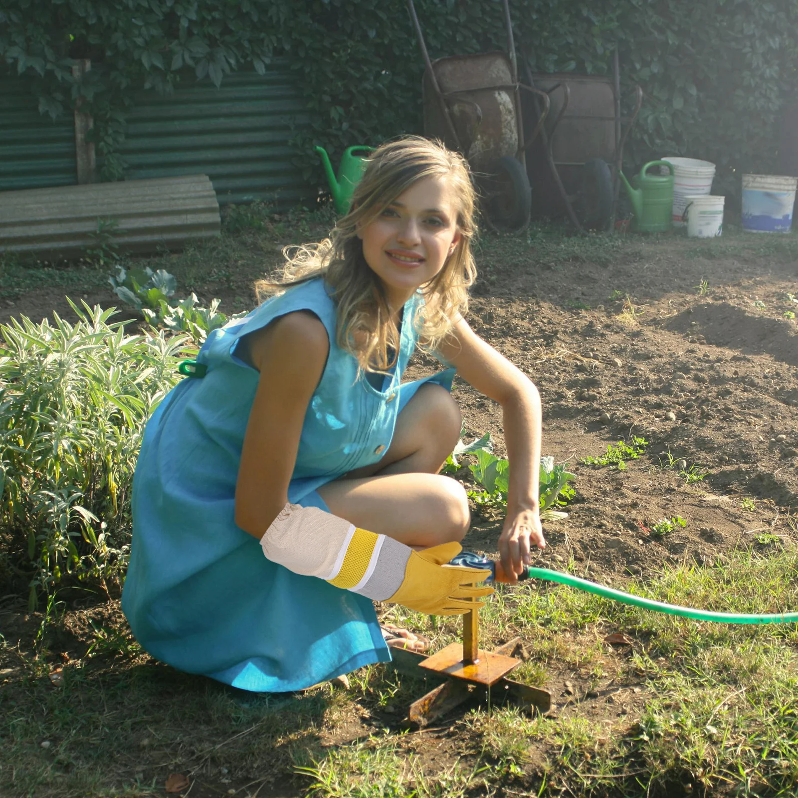 

Beekeeping Prevent Gloves Golden Xl Full Length Elastic Cuff Anti Gloves with Maximum Dexterity Protection for Garden