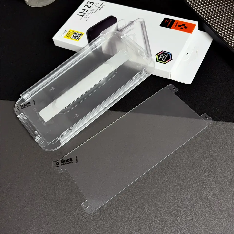 2PCS Spigen Glas.tR EZ Fit Sensor Protected Tempered Glass High Definition Screen Protector For Samsung Galaxy S26 S25 S24 Ultra - 5