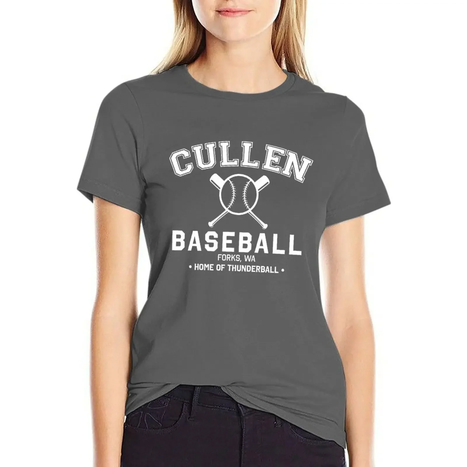 

Cullen Baseball T-shirt animal print shirt for girls funny kawaii clothes Top Women