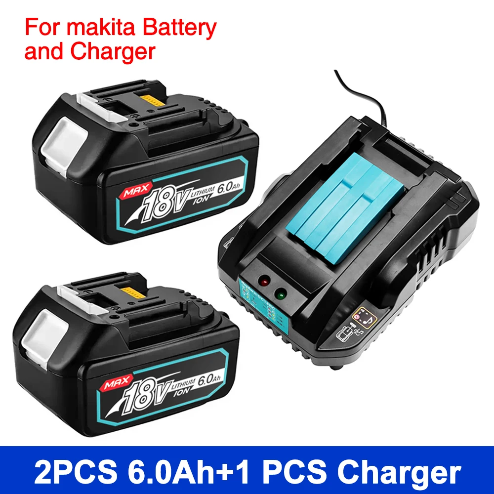 New for Makita 14.4V-18V power tool lithium battery charger DC18RD single slot 4A and Battery 18V Li-ion for Makita