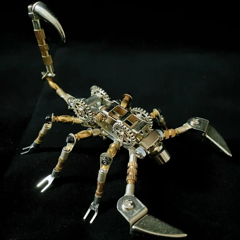 Mechanical Scorpion Model Kit Diy Full Metal Assembly Toy 3d Puzzle Insect Metallic Punk Toy for Adults Kids Gifts