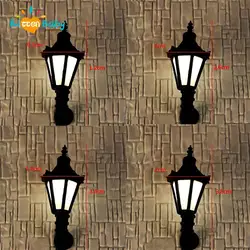 Dollhouse Miniature Wall Lamp LED Simulation Mini Street Light Toy Furniture for Dolls Children House Play for Scale Model