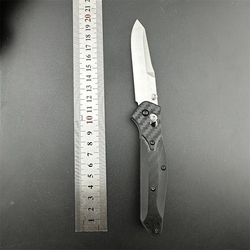 BM 940 ألياف الكربون مقبض يد واحدة سريعة فتح سكين للفرد في الهواء الطلق التكتيكية التخييم EDC سكينة سرفايفل مغامرة أدوات إنقاذ