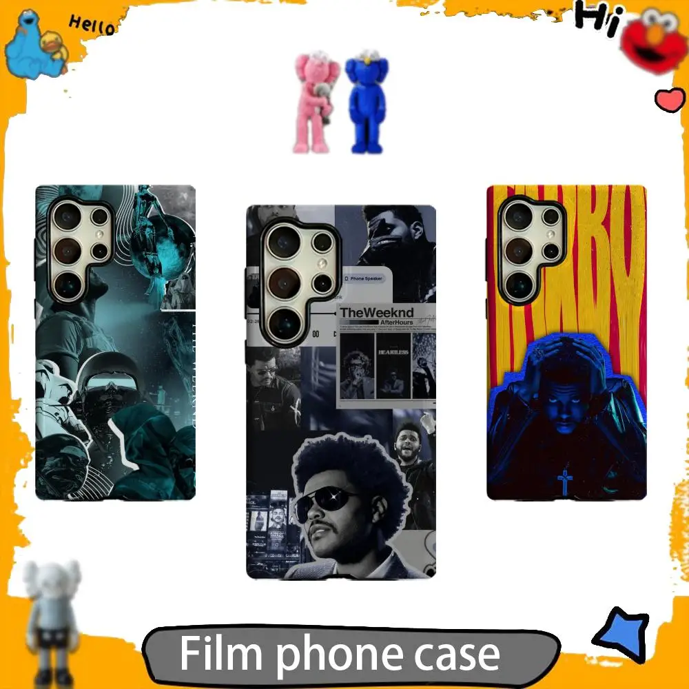 fashion singer the weeknd Phone Case 2-in-1 Glossy shell For Samsung S26 S25 S24 S23 S22 S21 Plus Ultra A16