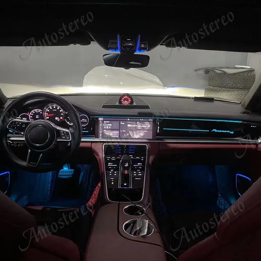 Car Interior Ambient Lights Dashboard Display For Porsche Panamera/Cayenne Neon LED Accessories Atmospher Multimedia Decorative