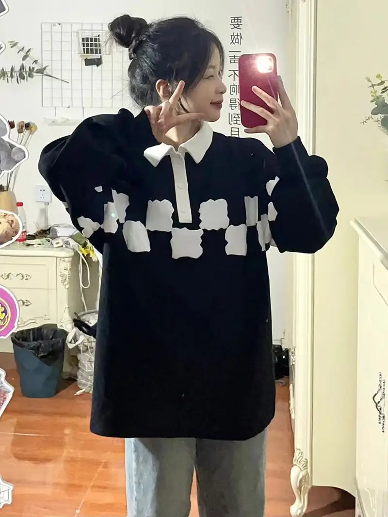 

Women'S Sweatshirts Winter Clothing Woman Star-Shaped Cowboy Colored Mode Fluffy Ladies Decorative Womnen Trending Durable