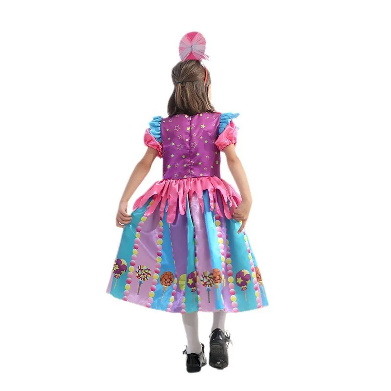 Kinder Süßigkeiten Rock Party Kostüm Prinzessin Abendkleid Mädchen Bühne Performance Festival Cosplay Rollenspiel Outfit