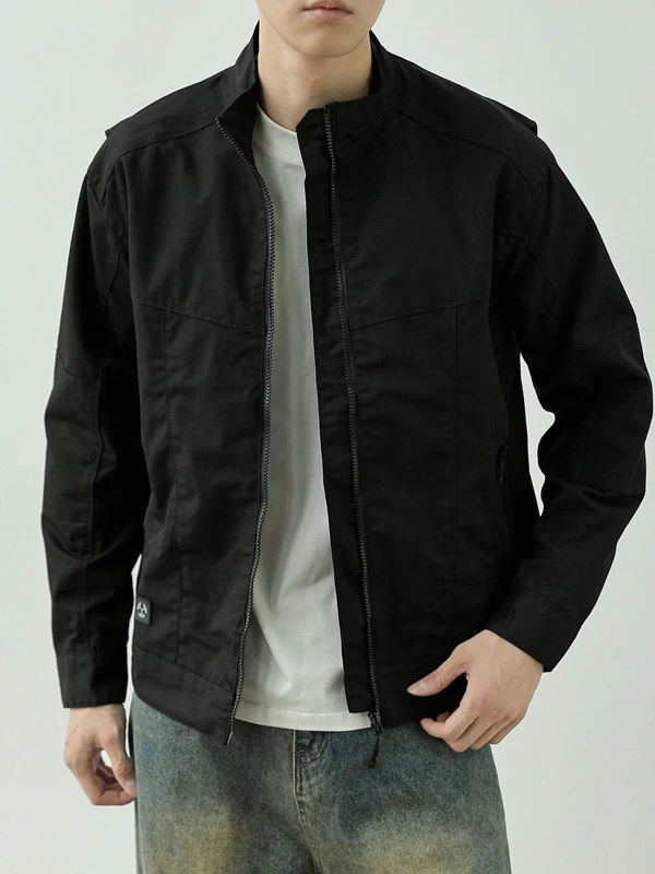 

Мужская водонепроницаемая куртка-бомбер Spor с воротником-стойкой, свободного кроя, в американском стиле, для активного отдыха, рабочая одежда, с длинными рукавами, на молнии