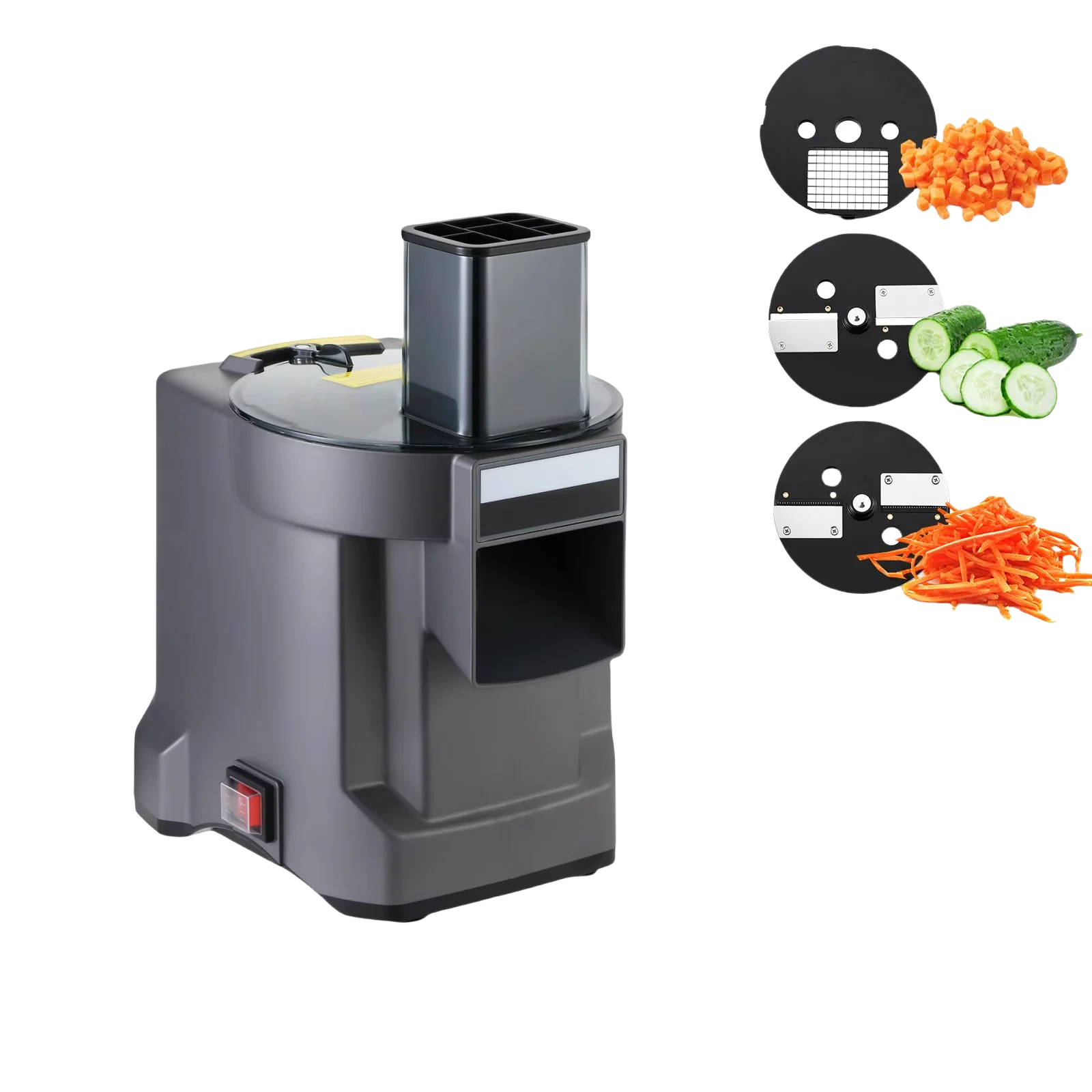 3 in 1 Vegetable Dicing Machine 2.5 mm Plastic Shredding Slicing Machine for Diced Tomatoes Cube Electric Garlic Cutter