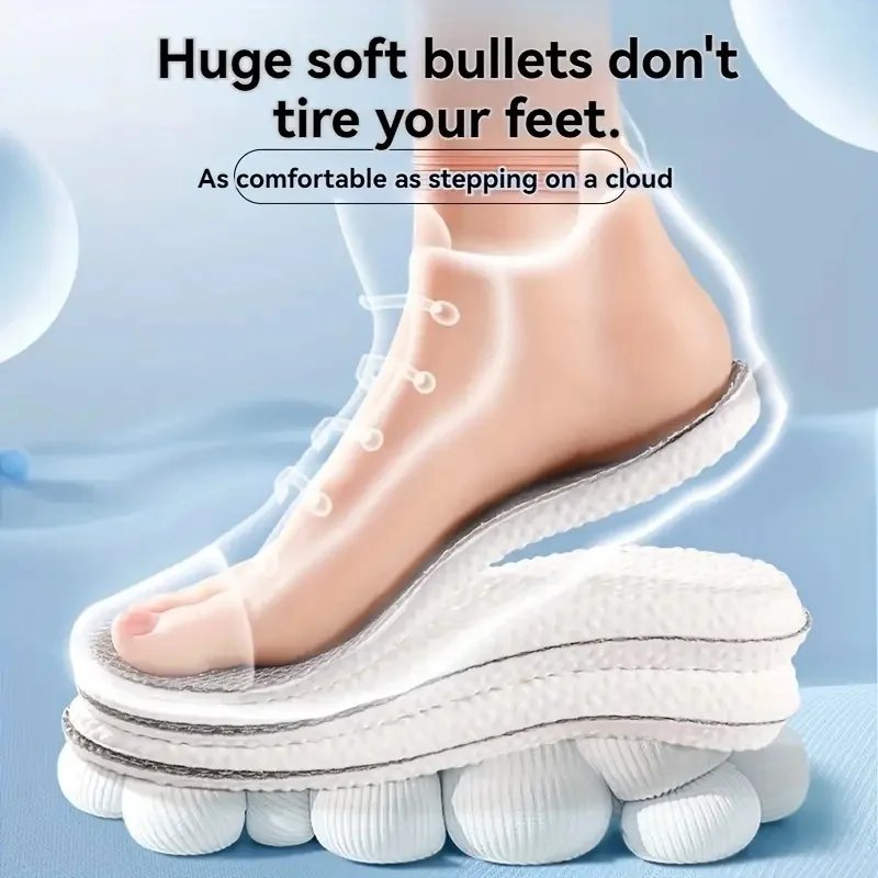 Sport-Stoßdämpfende Einlegesohlen für Laufschuhe, EVA-Memory-Schaum, bequem, weich, schweißabsorbierend, orthopädischer Einlage – Detail 2