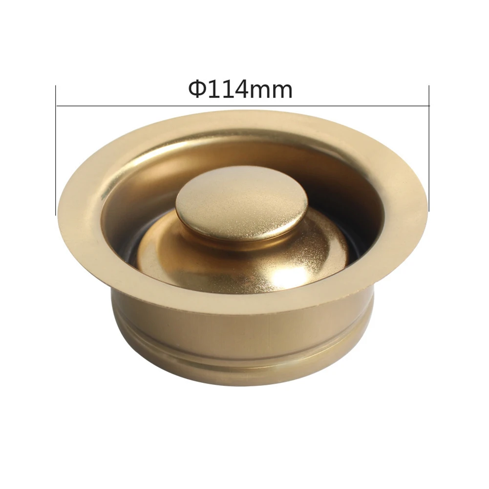 3.5 Inch Sink Flange Garbage Disposal Cover Home Improvement Easy Installation Food Waste Prevention Light Bronze Finish