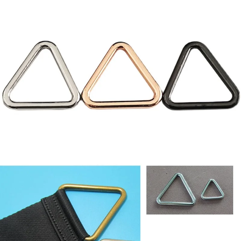 

Металлические треугольные пряжки 10-27 мм для декора одежды, соединительные застежки, крючки для ошейников для собак, аксессуары для рукоделия
