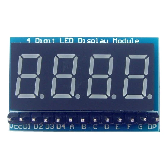 5 Pieces Four Red Highlighted Digital Display Modules