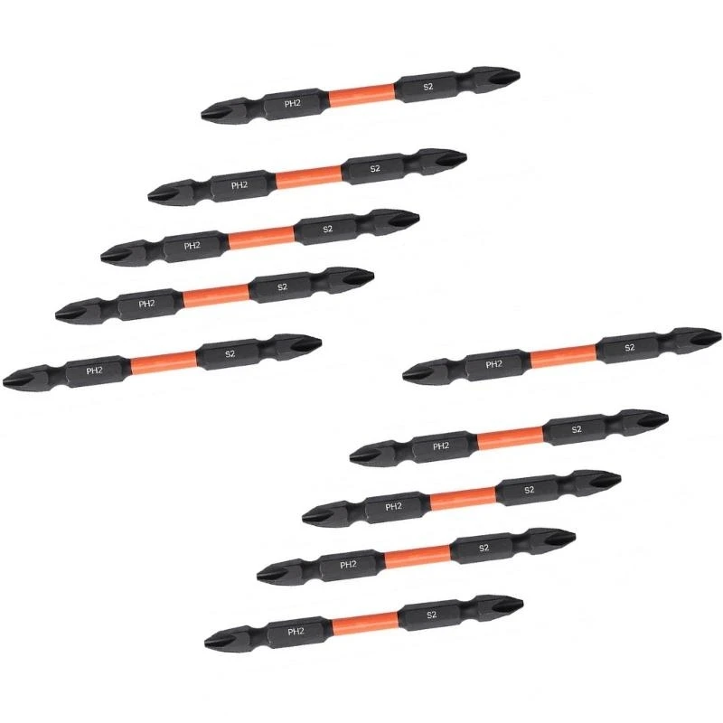 

Accurate Crafted Double Tip Screwdriver Bits Screw Tip Enhanced Rusts Protect