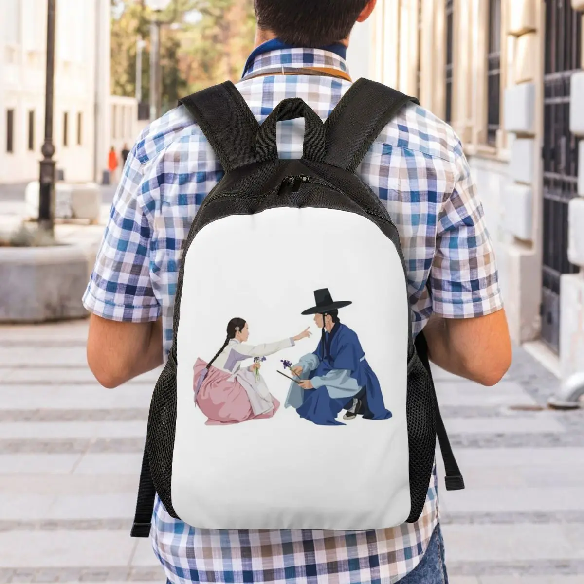 Hot TV Series Love Couple Bon Appetit Your Majesty Backpack Student Boys Girls BookBag School Bag Computer Shoulder Bags