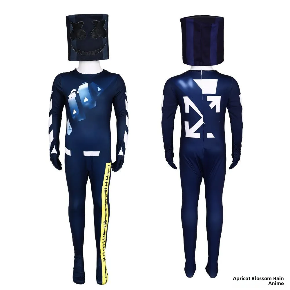 Halloween 5Marmello DJ Cotton Candy Kostüm Set Role-Plang Stage Performance Sweatshirt Outfit Damen Ethnic Faion