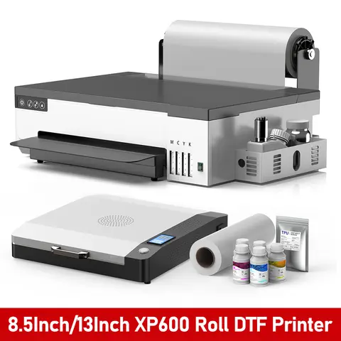Epson XP600 용 A4 A3 DTF 프린터 DTF 오븐이있는 8.5/13 인치 impresora dtf 기계 의류 Tshirt 용 필름 DTF 프린터에 직접 연결
