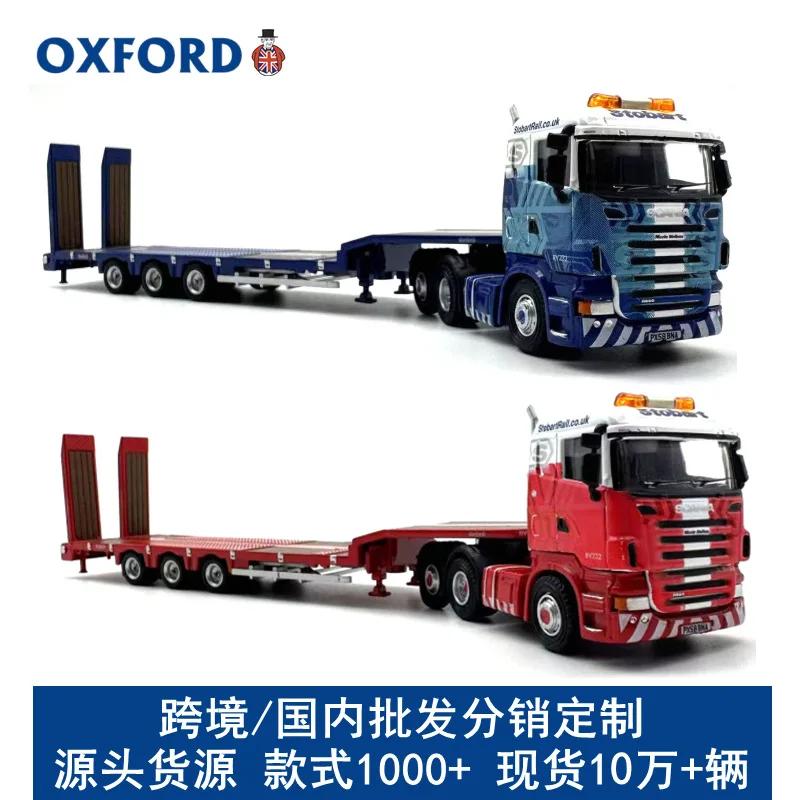 

Collectible Diecast Model 1:76 Scale Sca-nia,MB,VO/VO 6X2 Axle Tractor Truck Semi-Trailer Vehicle Alloy Model,Business Gift