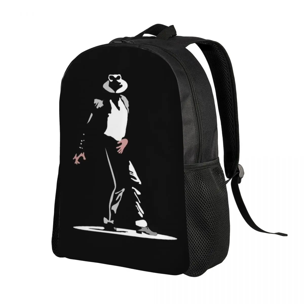 Michael Jackson Dancing Backpack Daypack Large Capacity Boys Girls BookBag School Bag Shoulder Bags for Men Women
