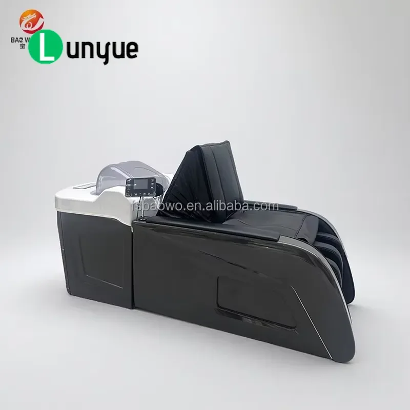 Electric Adjustable Massage Bed 4 Motor Full Body 3D PU Leather Automatic Shampoo Blow Dry Modern Intelligent Furniture for