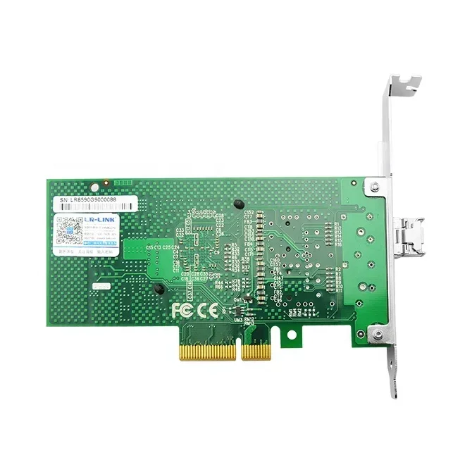 FOR LREC9710HF-TX/RX PCIe x4 Gigabit 1000Base-X Uni-directional SFP Fiber Optical Adapter For Gateway