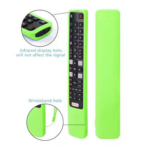 Protective Sheath Cover Fit for TCL TV Remote Control RC802N YUI1 YAI3 YUI2 YU14 YU11 65C2US 75C2US U43P6046 Silicone Soft Case