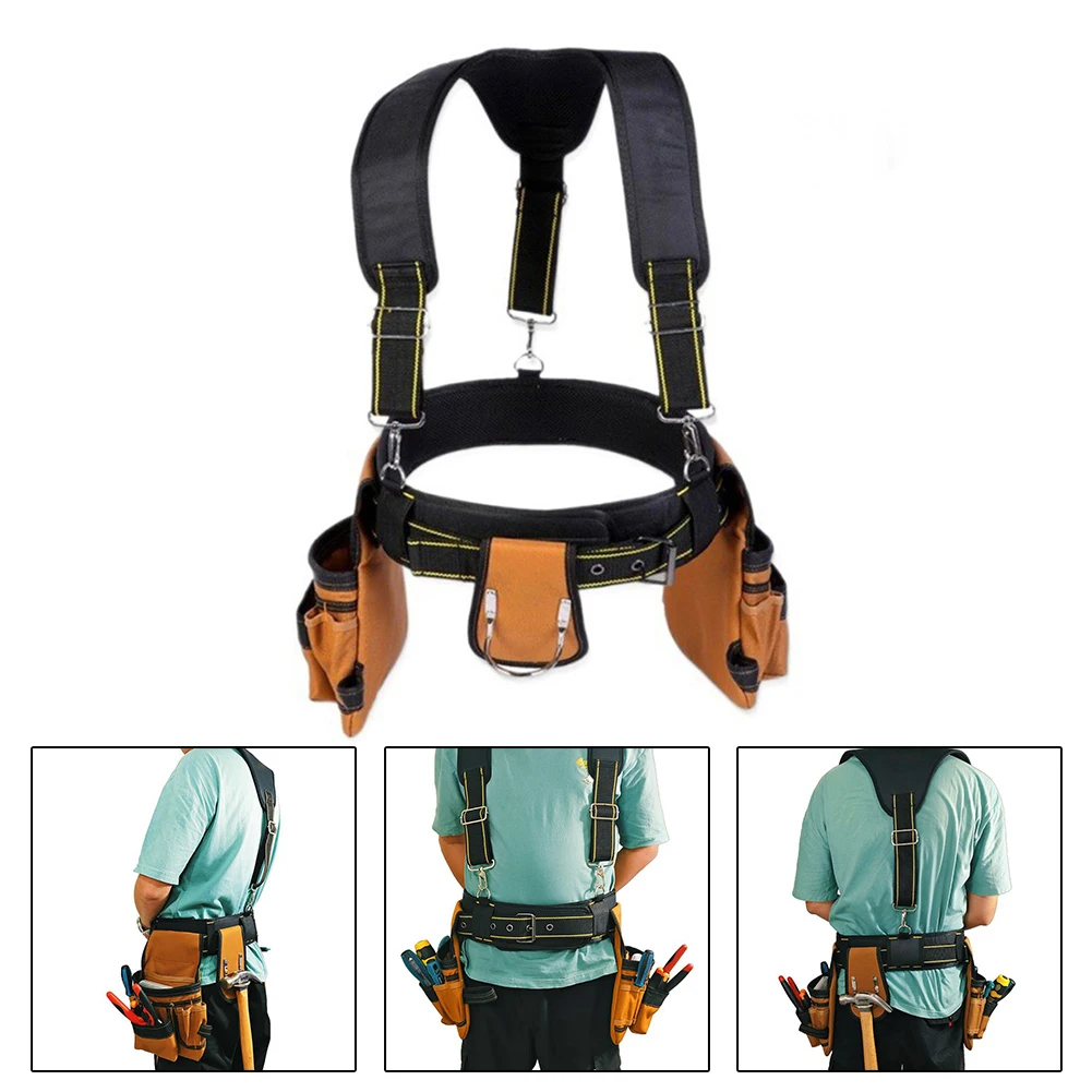 

Tool Belt Suspenders Heavy Duty Tool Vest Detachable Adjustable Tool Pouch Bags Waist Bag, Belt, Shoulder Strap,