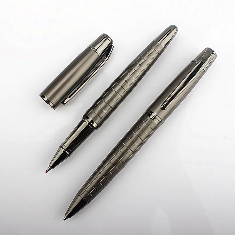 

Luxury Heavy Feel Metal Ballpoint Pens School Business Office Signature Roller Pen Writing Ballpen Student Stationery Supplies