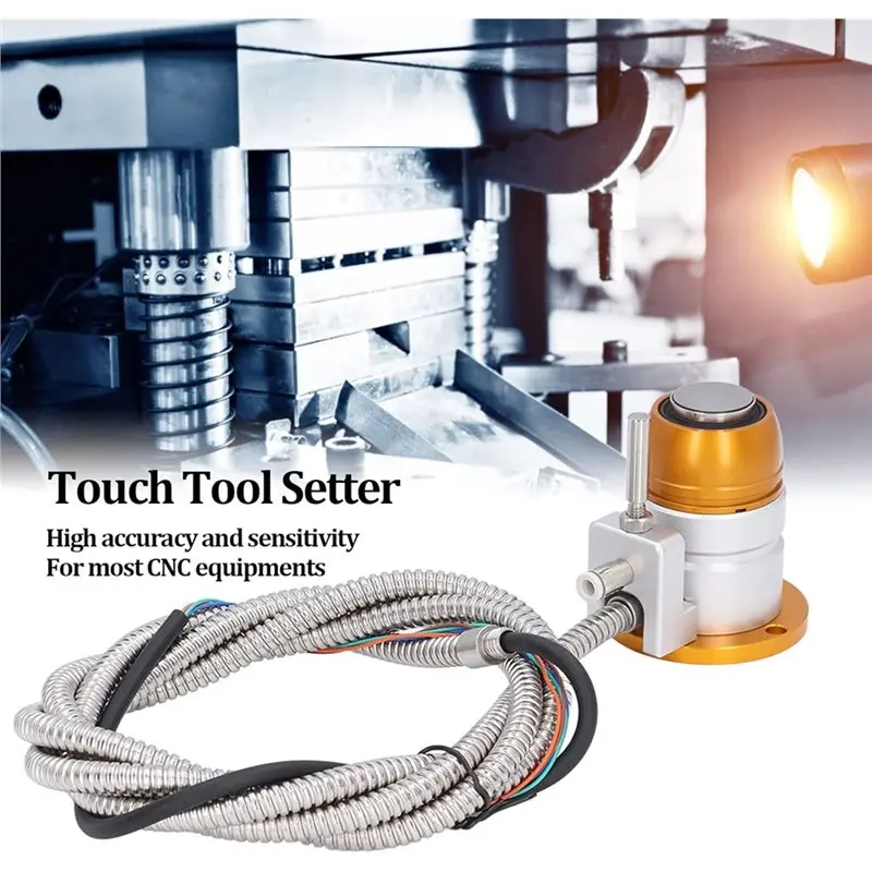 ABYO Setter Z Probe Tool Touch Sensor Setting Gauge, DC 24V Normally Closed For CNC Z Tool For CNC Router Engraver