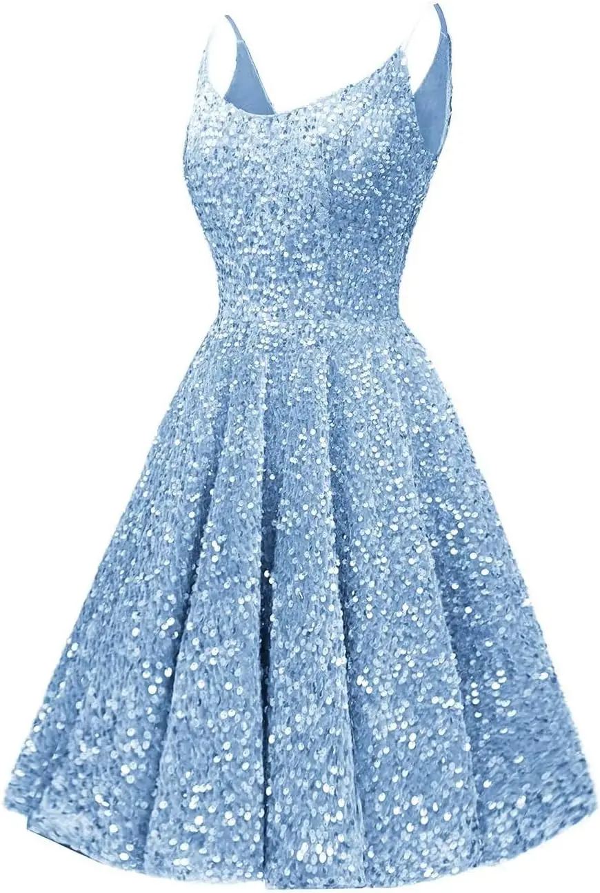 2026-sequin-homecoming-dresses-for-teens-sparkly-spaghetti-strap-short-prom-dress-a-line-formal-cocktail-party-gowns