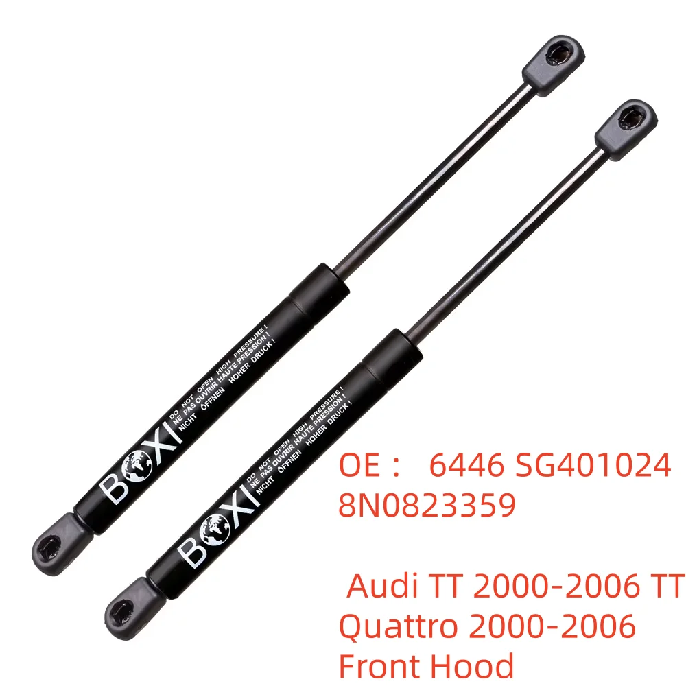 

BOXI 2pcs Hood Lift Supports Struts Shocks 6446 SG401024 8N0823359 for Audi TT 2000 - 2006 TT Quattro 2000-2006 Gas Springs