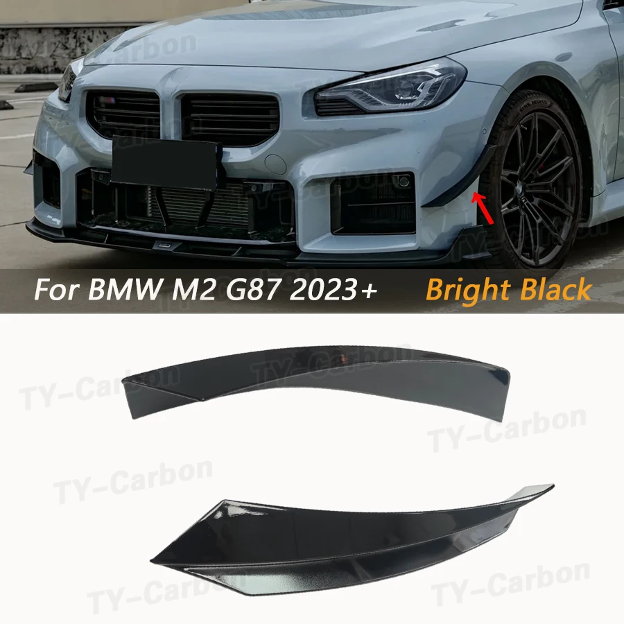 gloss-black-vten-style-front-bumper-side-splitters-for-bmw-g87-m2-coupe-2022-abs-side-canards-fins-car-accessories
