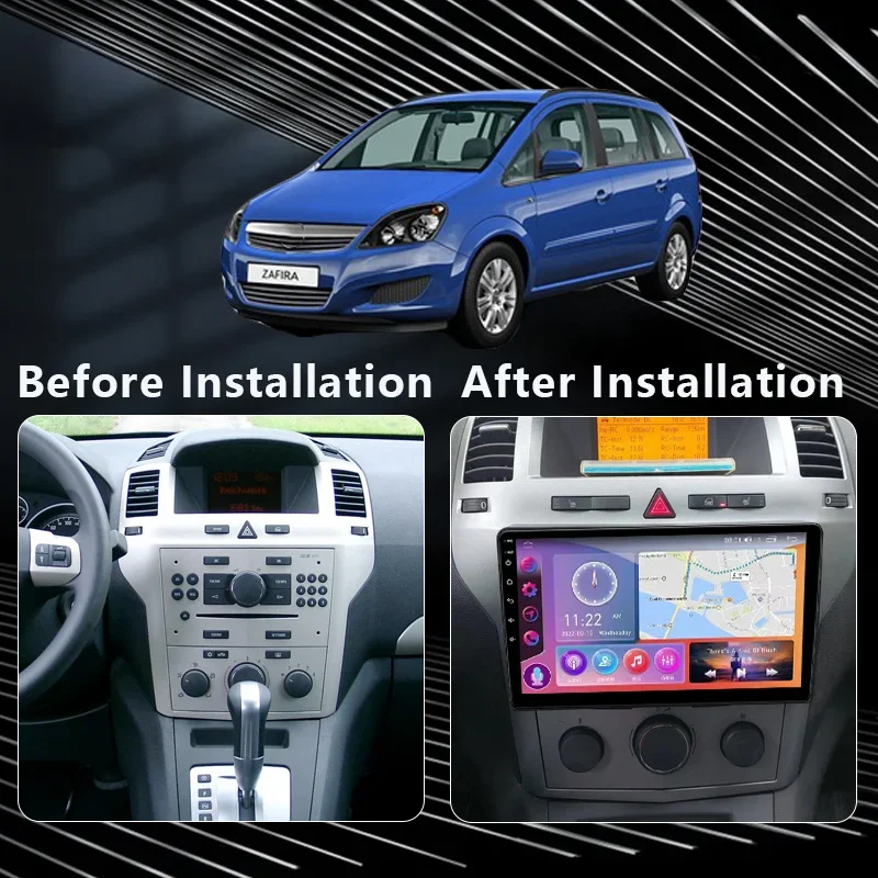 Qszn-Android 12カーラジオ,マルチメディアビデオプレーヤー,GPSナビゲーション,2k qled,opel zafira b 2005 -2014,astra h