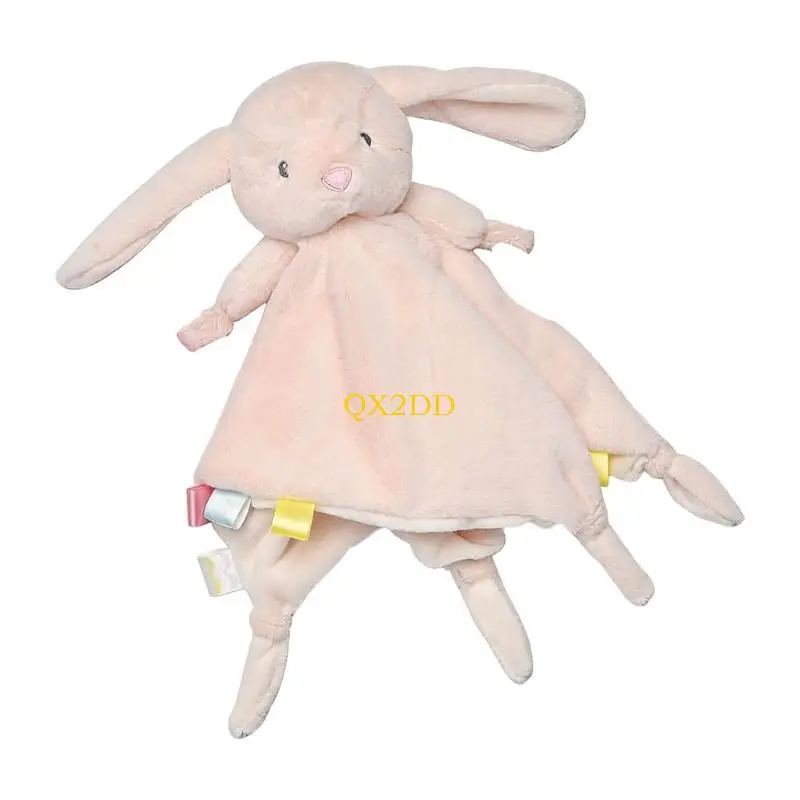 QX2D Infant Sleep Aids Plush Soothing Blanket With Soft Fabric Animal Pattern