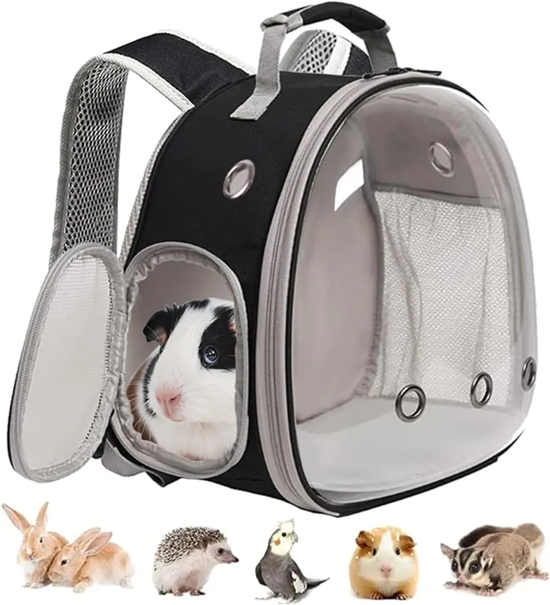 

Space Capsule Bubble Small Animal Pet Carriers Bunny Backpack For Guinea Pig Rabbit Hamster Bag Portable Travel Bunny Backpack