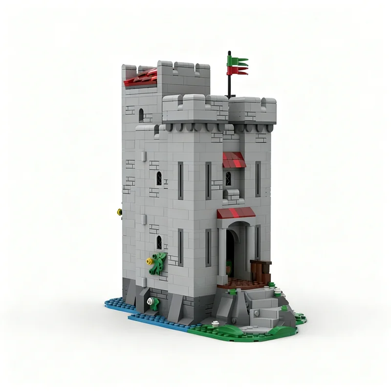 ตัวต่อ MOC ชุดสร้างหอคอยปราสาทป่า 2002 ชิ้น ของเล่นตัวต่อสถาปัตยกรรม DIY ไอเดียของขวัญคริสต์มาส เสริมสร้างการเรียนรู้และความคิดสร้างสรรค์