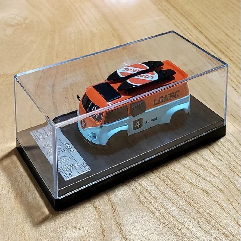 Ldarc 1:64 coche teledirigido V64 Rtr Mini coche teledirigido modelo Rc furgoneta de simulación de carreras para niños coche de juguete de Control remoto de descompresión