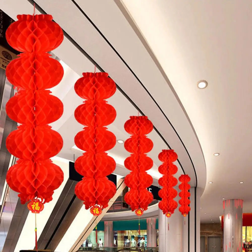 Chinese Lanterns New Year Decoration 2025 Snake Year Celebration Hanging Pendant Spring Festival Red Lantern Supplies