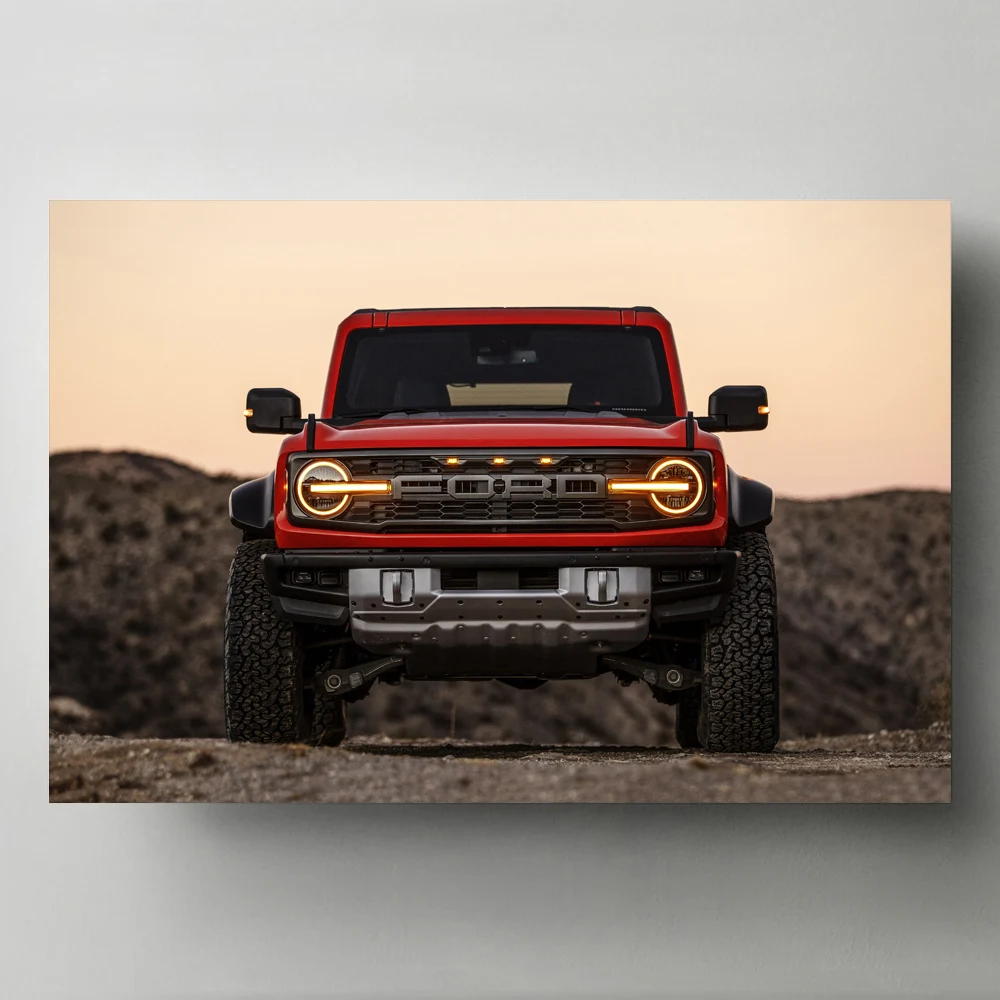 Sportscar Art Wall Posters Ford Raptor 4x4 Cars Picture Canvas Cloth Prints With DIY Framed Paintings fo Room Home Decor