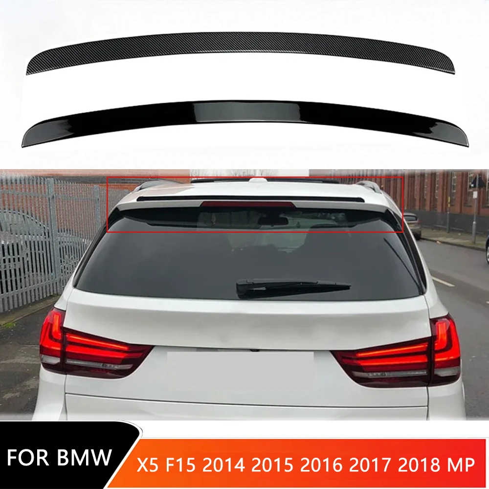 For BMW X5 F15 2014-2018 MP Car Rear Roof Lip Spoiler Tail Fin Splitter Diffuser Rear Trunk Wing Body Kits Exterior Modification