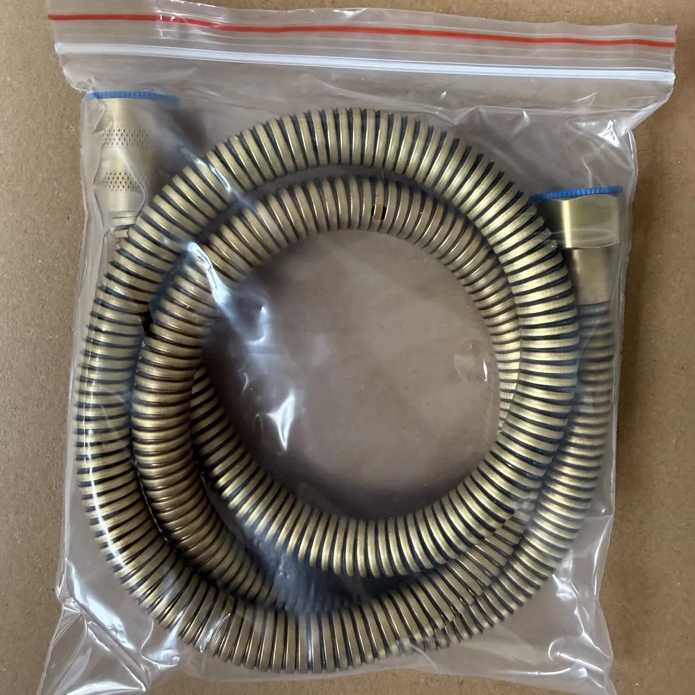 1m Shower Tubing Hoses Antique Shower Hose Plumbing Bathroom Shower Faucet Replacement Accessories dhh501