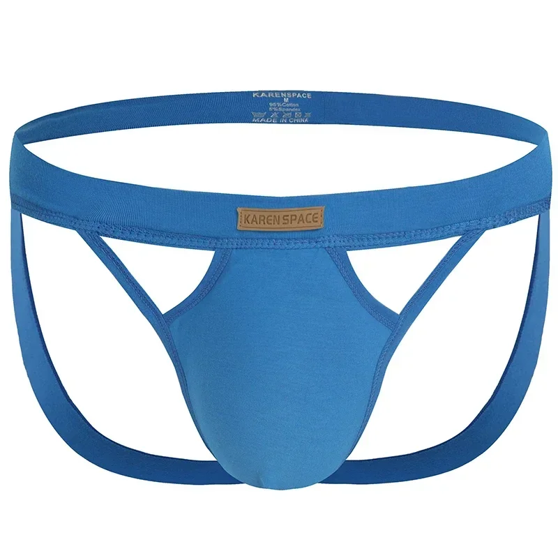 Men's Sexy Backless Thong Jockstrap Panties Breathable Underwear Jock Strap Briefs Comfortable Male Lingerie Underpants