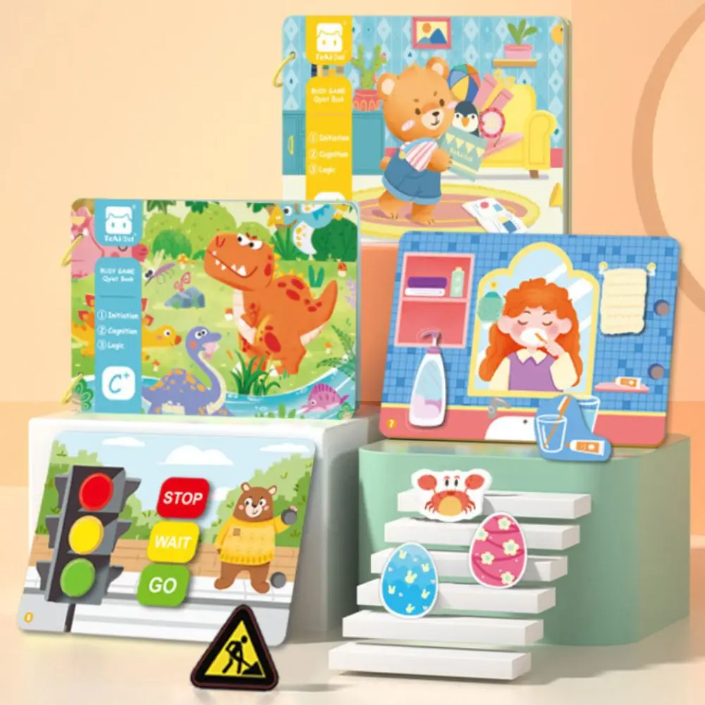 Coda di animali Libro di stoffa per bambini Carta sonora Libro di stoffa educativo Puzzle interattivo genitore-figlio Libro di stoffa Regali di compleanno