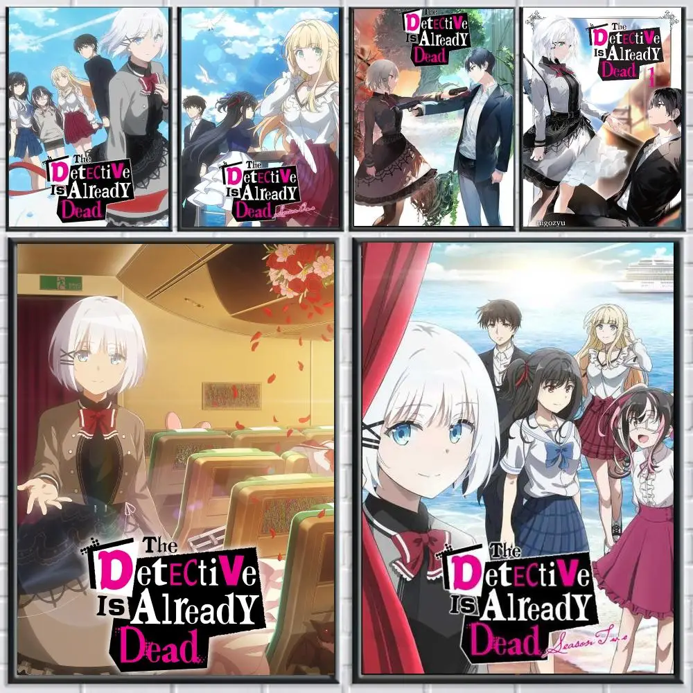 anime T-The Detective Is Already Dead-D Poster Peel and Stick Wall Art for Cafe Office Bar and Home Decoration