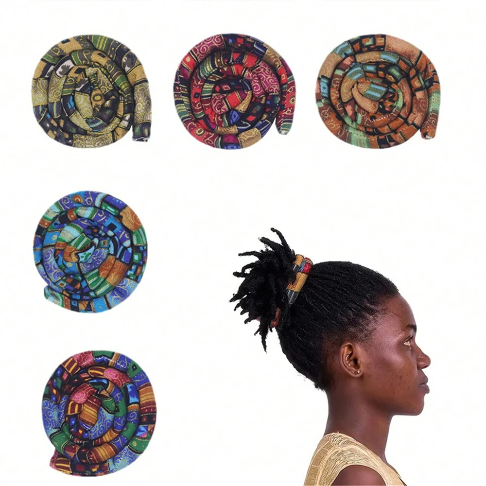 1pc Accessories Bendable Hair Bands Ethnic Style Hair Ropes Horsetail Headband Colorful Dreadlocks Long Ponytail Hairpin