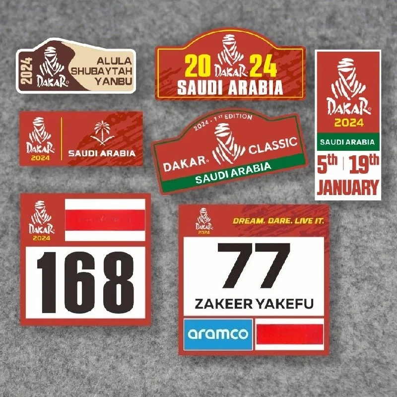 2024 Desert DAKAR Rally Game Car Sticker Auto Body Bumper Windows Motorcycle Laptop Wall Vinyl Film Decal Car Tuning Accessories