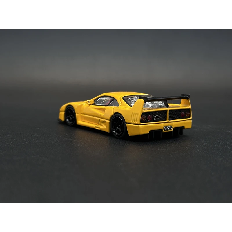 Amarelo Diecast Car Model Collection, Brinquedos Em Miniatura, Caçadores De Stance, Capuz Aberto, SH em Stock, LM 1:64, F40